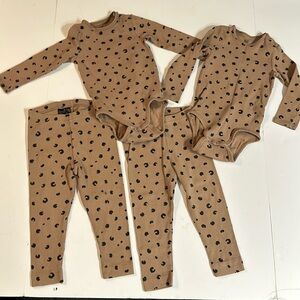 H&M leopard baby outfit (18mo) set of 2